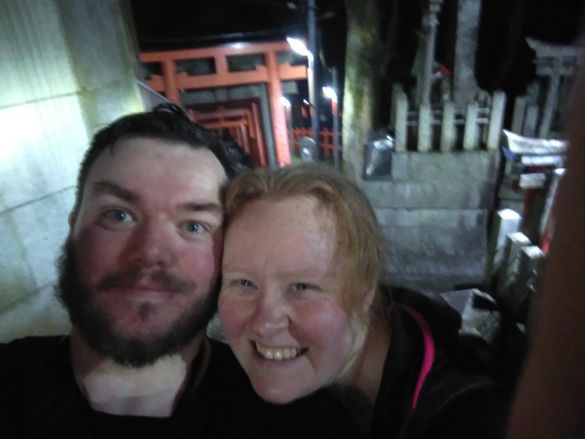 Shane and Clare at the top of Inariyama